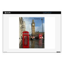 London Phone box & Big Ben (St.K) 15" Laptop Decal