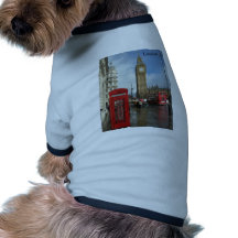London Phone box & Big Ben (St.K) Pet T Shirt