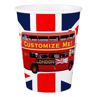 London Red Bus Paper Cup