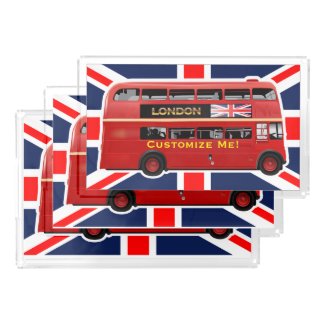 London Red Bus Serving Tray