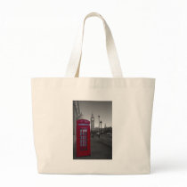 London Red Telephone box Canvas Bag