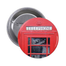 London Red Telephone Box Buttons