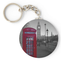 London Red Telephone box Keychains