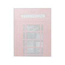 London Red Telephone Box Memo Pad