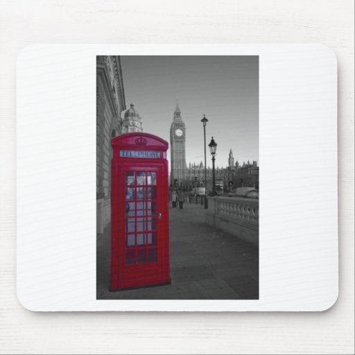 London Red Telephone box Mouse Mats