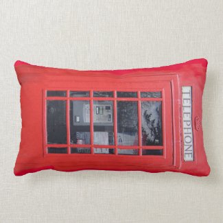London Red Telephone Box Pillows