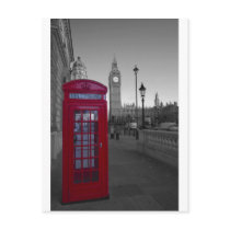 London Red Telephone box Postcards