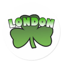 London Shamrock Sticker by irish_shirts London Shamrock Sticker