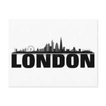London skyline postcard