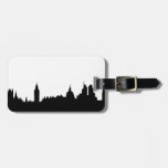 London skyline silhouette cityscape luggage tags