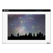 London skyline silhouette cityscape skins for laptops