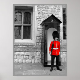 London Soldier on Parade poster