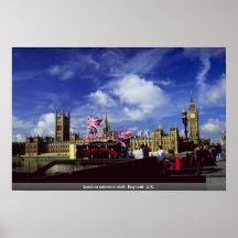 London souvenir stall, England, U.K. Print