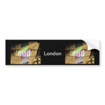 *London* Sticker Bumper Stickers