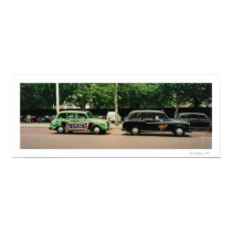 london taxi cabs posters