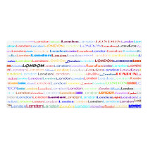 London Text Design II Photo Card