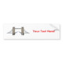 London Tower Bridge: 3D Model: Bumper Sticker