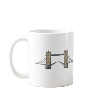 London Tower Bridge: 3D Model: Coffee Mug by spiritswitchboard