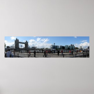 London Tower Bridge Panoramic Poster
