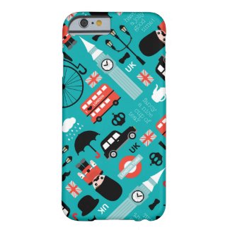 London travel icon retro illustration print iPhone 6 case