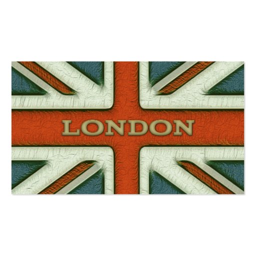London UK Flag Business Card Template (front side)