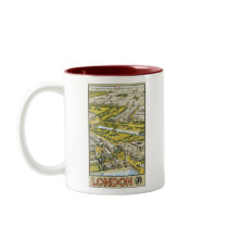 London Vintage Travel Poster Coffee Mug