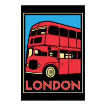 london westminster england art deco retro poster