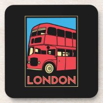 london westminster england art deco retro poster drink coasters