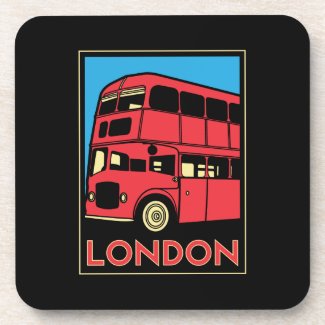 london westminster england art deco retro poster drink coasters