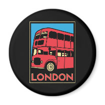 london westminster england art deco retro poster magnets