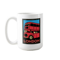 london westminster england art deco retro poster mugs