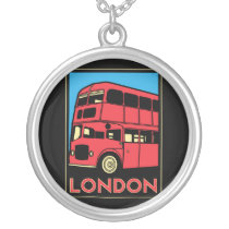 london westminster england art deco retro poster necklaces
