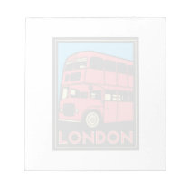 london westminster england art deco retro poster scratch pad