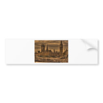 London Westminster Palace & Big Ben Bumper Stickers