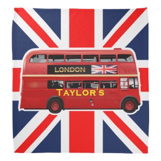 London's Iconic Red Bus Bandana