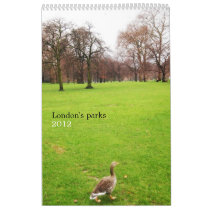 London's parks wall calendar
