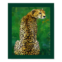 Lone Cheetah posters by kirkzaz Lone Cheetah posters