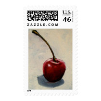 LONE CHERRY PAINTING postage by joyart LONE CHERRY PAINTING postage