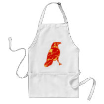 Lone Crow Illustration aprons