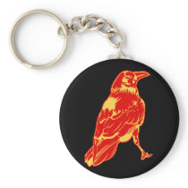 Lone Crow Illustration keychains