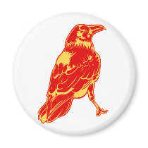 Lone Crow Illustration magnets