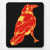 Lone Crow Illustration mousepads