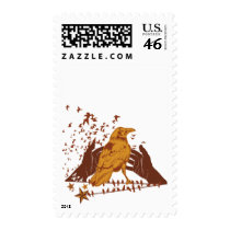 Lone Crow Illustration stamps