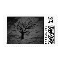 Lone Figure Black and White stamps