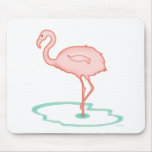 Lone Flamingo Mouse Pads