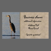 Lone Heron business cards