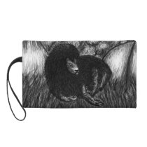 Lone Lion Wristlet Clutch