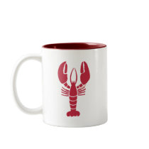 Lone Lobster Mugs by ShopLobster Lone Lobster Mugs