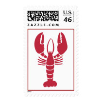Lone Lobster Postage Stamps by ShopLobster Lone Lobster Postage Stamps