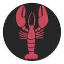 Lone Lobster Stickers